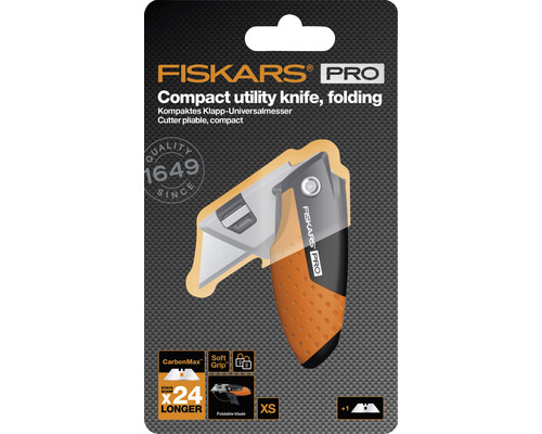 Cuțit universal pliabil compact Fiskars Pro