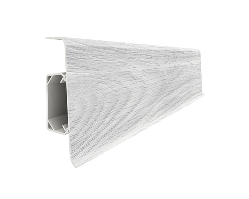 Plintă VOX Esquero PVC 2500x66,6x22 mm 622 stejar alb Plintă din plastic cu decor de lemn