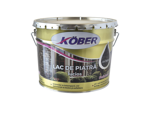 Lac pentru piatră Köber Ideal transparent 10 l Recipient lac pentru piatra lucios