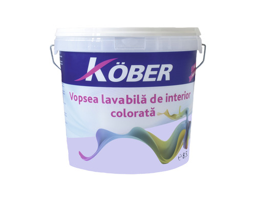Vopsea lavabilă gata colorată pentru interior Köber lavandă 8,5 l
