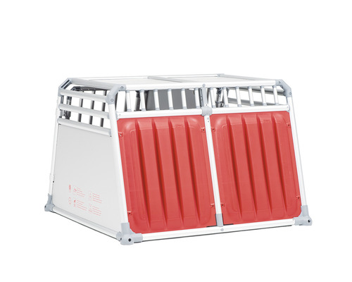 Cușcă pentru câini din aluminiu și plastic