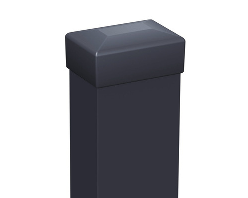 Stâlp gard zincat 6x4x200 cm antracit buc