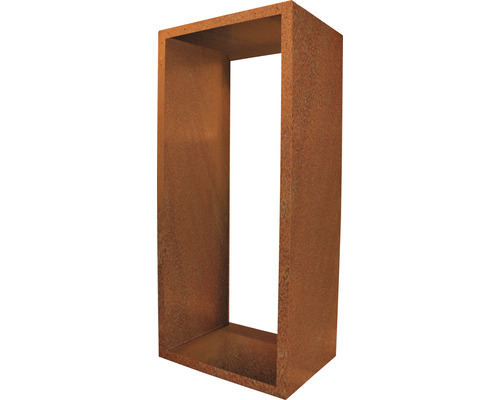Suport pentru lemne de foc Palatino oțel corten 55x40x120 cm Raft decorativ din oțel cu aspect ruginit pentru interior și exterior