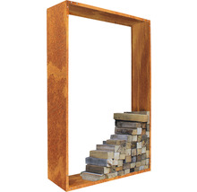 Stâlp decorativ cu elemente din lemn și piatră