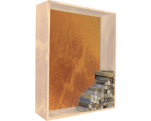 Panou decorativ de perete cu design de stivă de lemne