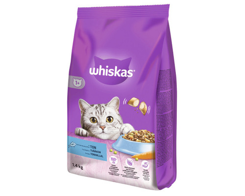 Hrană pentru pisici Whiskas cu ton, pachet de 1,4 kilograme
