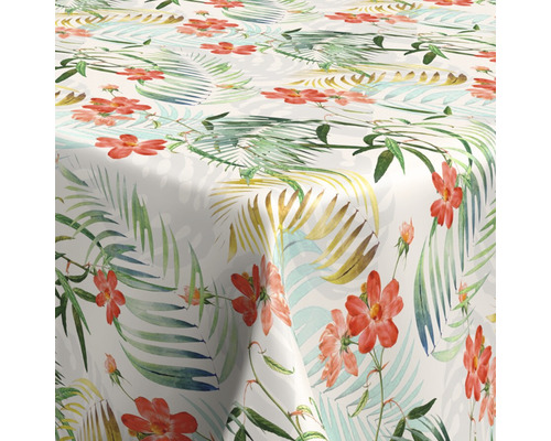 Față de masă cu model floral și vegetal