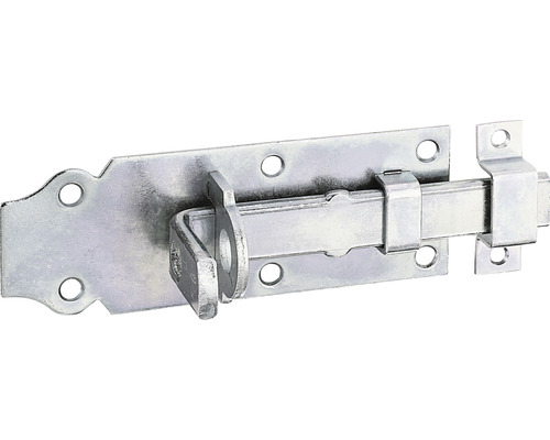 Zăvor metalic universal Alberts 120x44 mm, blocare cu lacăt, oțel zincat galben Zăvor metalic pentru uși