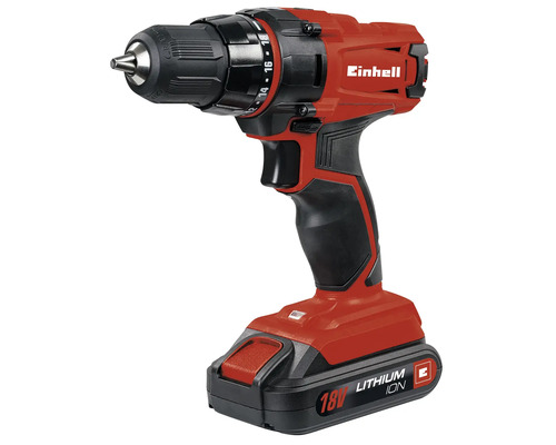 Mașină de găurit și înșurubat Einhell TC-CD 18V max. 38Nm, incl. 1 acumulator 1 încărcător și valiză
