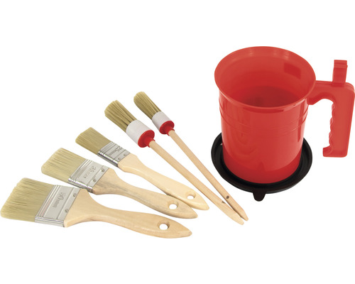 Set pensule de vopsit cu recipient pentru vopsea