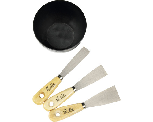 Set de spatule cu vas de amestecare
