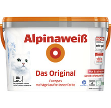 Vopsea lavabilă Alpinaweiss Das Original albă 10 l-thumb-1
