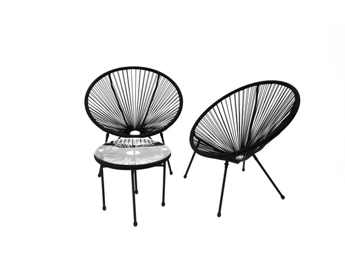 Două scaune cu șnur pentru exterior