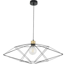 Lampa suspendată cu abajur geometric și bec