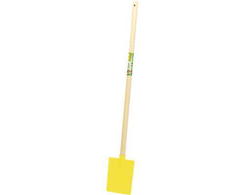 Cazma pentru copii FloraSelf Floralie Gardening with kids lemn/plastic galben Lopată galbenă pentru copii cu mâner din lemn