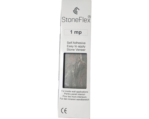 Furnir de piatră StoneFlex autoadeziv pentru pereți interiori, pachet de 1 m