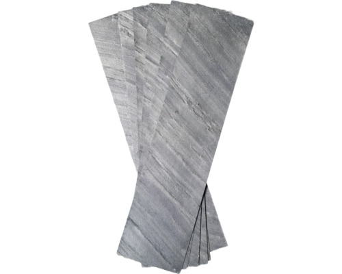 Ardezie flexibilă autoadezivă StoneFlex Metal Nero 15x61 cm Ardezie flexibilă autoadezivă StoneFlex Metal Nero 15x61 cm