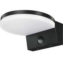 Aplică LED exterior Novara C 15W 1300 lumeni, senzor de mișcare, IP65, negru