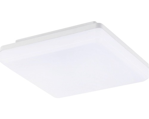 Aplică tavan cu LED integrat Leon 15W 1350 lumeni, 20x20 cm, pentru exterior IP44, albă Lumină de plafon pătrată