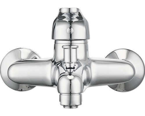 Baterie de duș pentru montare pe perete în baie