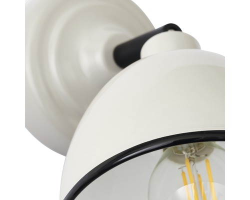 Lampa de perete albă cu bec