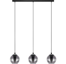 Lampa suspendată cu trei abajururi sferice gri
