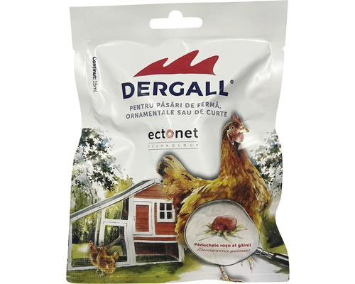 Soluție pentru găini Dergall împotriva căpușelor 15 ml