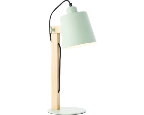 Lampă de masă din lemn și metal