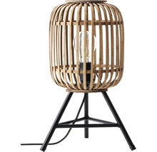Veioză vintage Woodrow E27 max. 1x60W, maro/natur