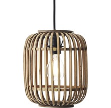 Lustră vintage Woodrow E27 max. 3x60W, maro/natur