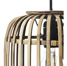 Lustră vintage Woodrow E27 max. 3x60W, maro/natur