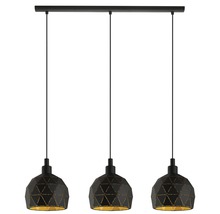 Lustră Roccaforte E14 max. 3x40W, negru/auriu-thumb-0 Lustră Roccaforte E14 max. 3x40W, negru/auriu-thumb-0