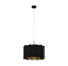 Pendul Pineta E27 max. 1x40W, negru/auriu-thumb-0