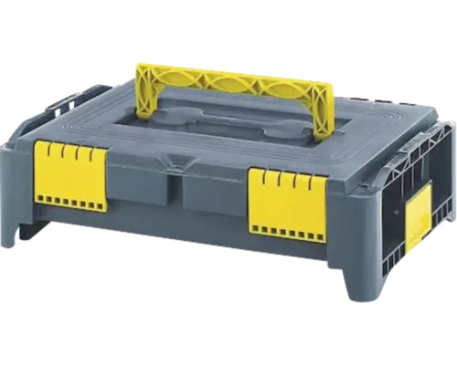 Cutie pentru scule Modulo din plastic anti-alunecare gri & galben S