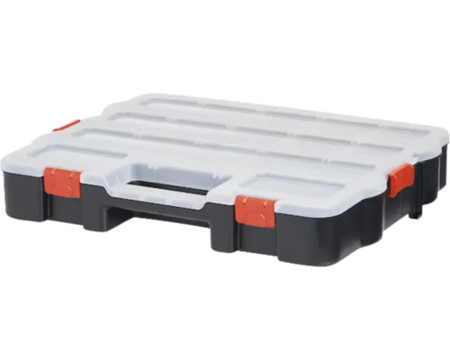 Organizator pentru scule Poly Max din plastic anti-alunecare negru & roșu L