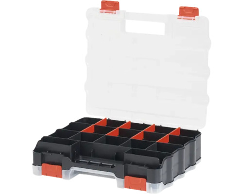 Cutie de sortare deschisă cu compartimente