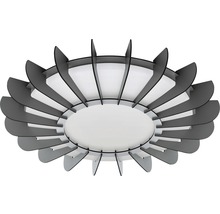 Lumină de plafon cu design de frunze gri pentru interior