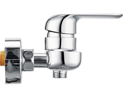 Robinet de colț cu manetă de operare pentru racordarea apei