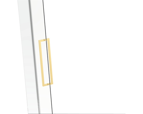 Detaliu cabină de duș cu mâner