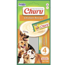 Recompensă pentru câini cremoasă INABA Churu cu pui fără cereale, gluten, lactoză și zahăr 4x14 g-thumb-0