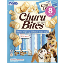 Recompensă pentru câini INABA Churu Bites cu pui și brânză fără cereale, gluten, lactoză și zahăr 8x12 g-thumb-0