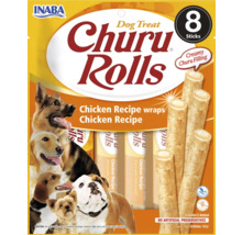 Recompensă pentru câini INABA Churu Rolls cu pui fără cereale, gluten, lactoză și zahăr 8x12 g-thumb-0