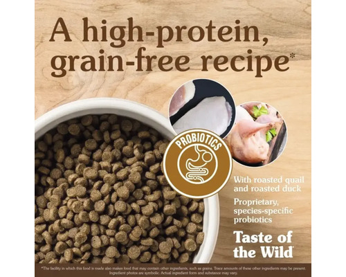 Hrană pentru câini bogată în proteine și fără cereale, cu prepeliță și rață