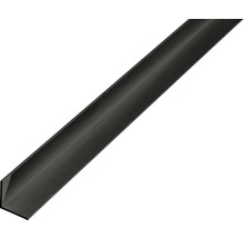 Cornier aluminiu Alberts 10x10x1 mm, lungime 2m, negru-thumb-0