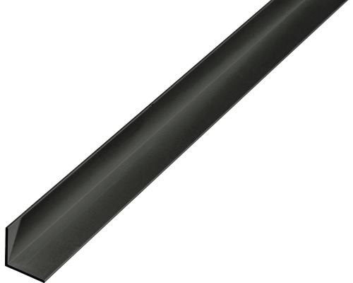 Cornier aluminiu Alberts 10x10x1 mm, lungime 2m, negru Profil unghiular din metal