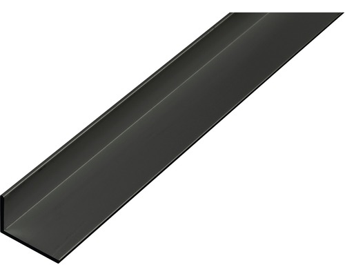 Cornier aluminiu Alberts 20x10x1 mm, lungime 2m, negru, eloxat-0