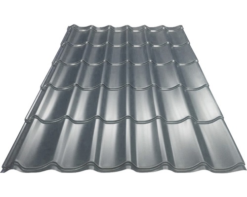 Țiglă metalică PRECIT 1200x1850x0,4 mm RAL gri antracit mat 7016