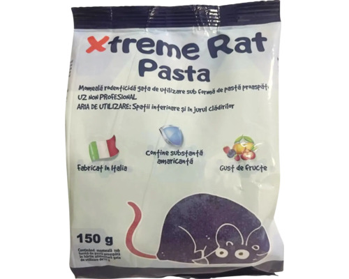 Momeală Xtreme Rat Pasta pentru șoareci și șobolani 150 g Pachet de pastă de momeală pentru șobolani pentru combaterea șobolanilor