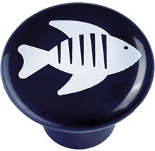Buton de mobilă cu motiv pește