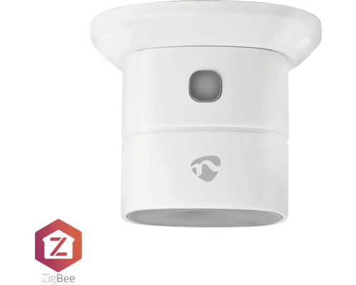 Detector de fum alb cu sigla ZigBee